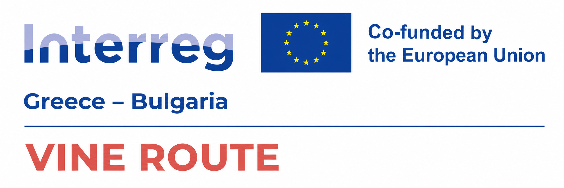 Официална визуална идентичност на VINE_ROUTE и Interreg Greece-Bulgaria